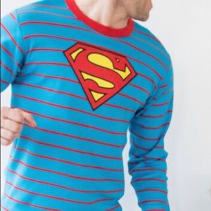 Hanna Andersson Men’s Superman Pajama top, size Large